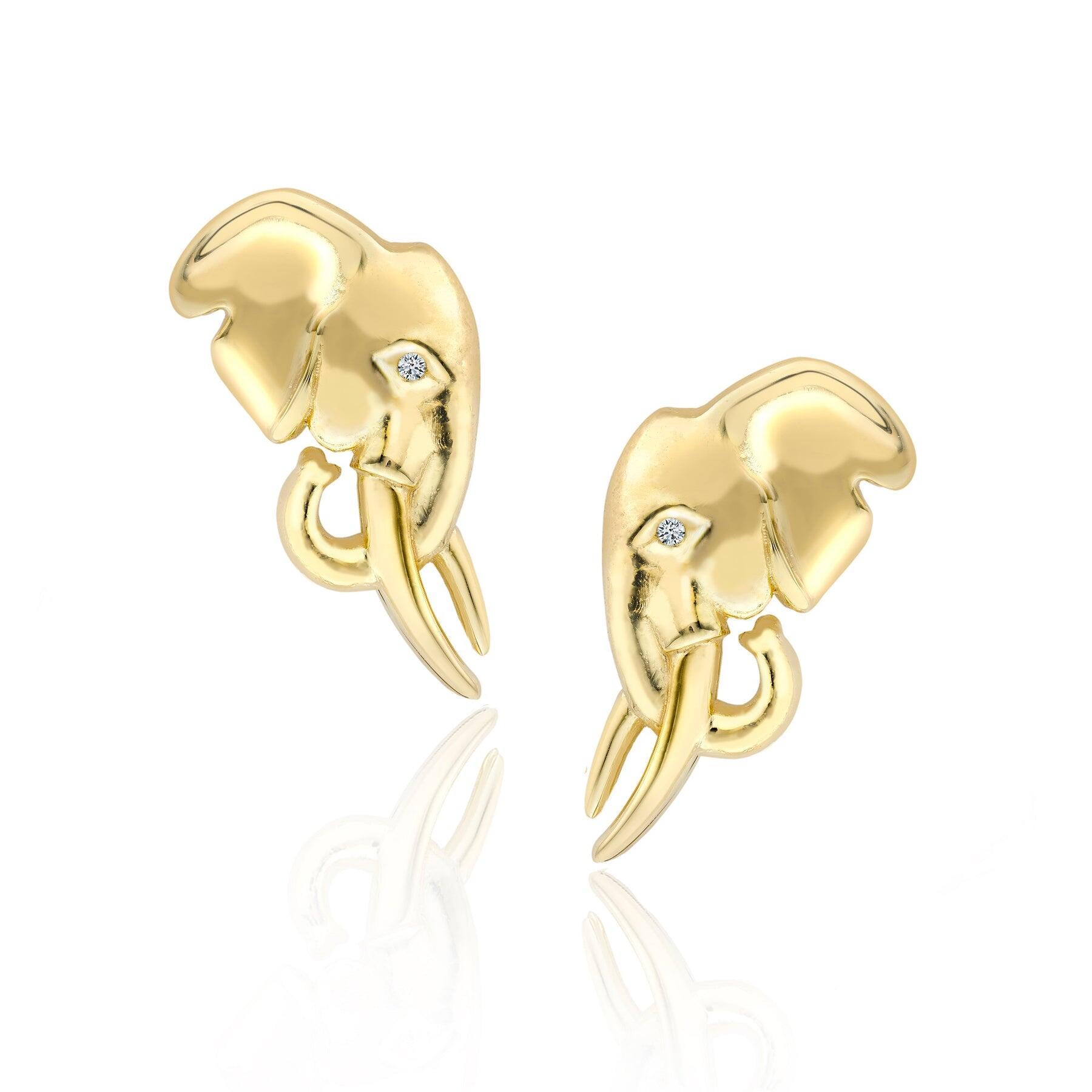 Elephant Head Earrings